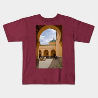 Morocco. Meknes. Mausoleum of Moulay Ismail. Inner courtyard. Kids T-Shirt